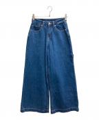 ANNA SUI NYCアナスイエヌワイシー）の古着「スーパーバギーデニムパンツ」｜ブルー