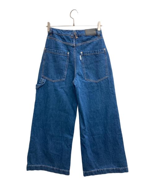 ANNA SUI NYC（アナスイエヌワイシー）ANNA SUI NYC (アナスイエヌワイシー) スーパーバギーデニムパンツ ブルー サイズ:Mの古着・服飾アイテム