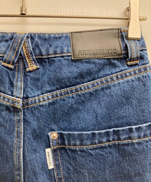 ANNA SUI NYC（アナスイエヌワイシー）ANNA SUI NYC (アナスイエヌワイシー) スーパーバギーデニムパンツ ブルー サイズ:Mの古着・服飾アイテム