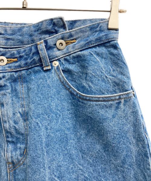 MAISON SPECIAL（メゾンスペシャル）MAISON SPECIAL (メゾンスペシャル) High Waist Cocoon Denim Pants ブルー サイズ:38の古着・服飾アイテム