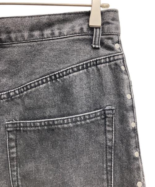 KnuthMarf（クヌースマーフ）KNUTHMARF (クヌースマーフ) side line studs denim ブラック サイズ:Sの古着・服飾アイテム