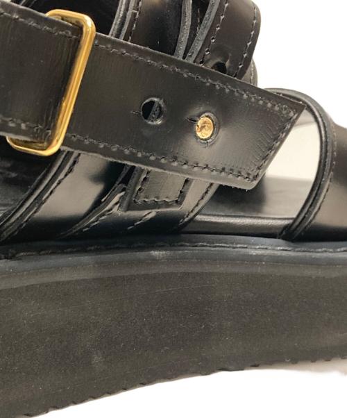 THE RERACS（ザ リラクス）THE RERACS (ザ リラクス) ターンロックサンダル ブラック サイズ:23.5cmの古着・服飾アイテム