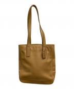 COACHコーチ）の古着「レザートートバッグ」｜ベージュ