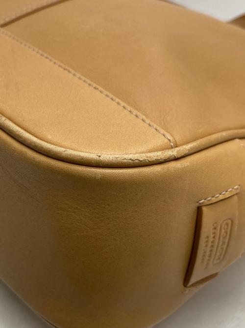 COACH（コーチ）COACH (コーチ) レザートートバッグ ベージュの古着・服飾アイテム