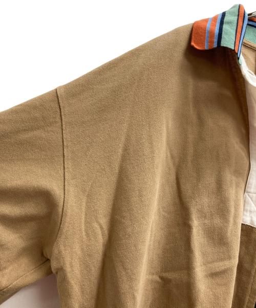 Vivienne Westwood RED LABEL（ヴィヴィアンウエストウッドレッドレーベル）Vivienne Westwood RED LABEL (ヴィヴィアンウエストウッドレッドレーベル) リメイクPOLOトップ オーブスター刺繍 ブラック×ブラウン サイズ:00の古着・服飾アイテム