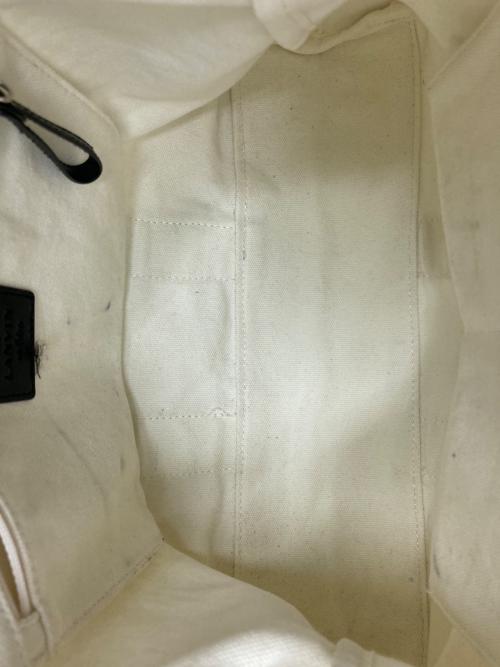 LANVIN en Bleu（ランバンオンブルー）LANVIN en Bleu (ランバンオンブルー) ジャーナル 2wayトートバッグ ホワイトの古着・服飾アイテム