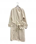 BEAUTY&YOUTHビューティーアンドユース）の古着「ノーカラーベルト コート」｜ベージュ
