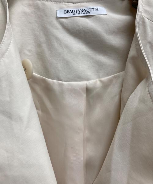 BEAUTY&YOUTH（ビューティーアンドユース）BEAUTY&YOUTH (ビューティーアンドユース) ノーカラーベルト コート ベージュ サイズ:M 未使用品の古着・服飾アイテム