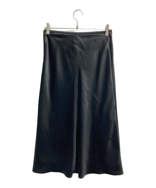 theory（セオリー）theory (セオリー) FLUID SATIN CL MIDI SK ブラック サイズ:Sの古着・服飾アイテム