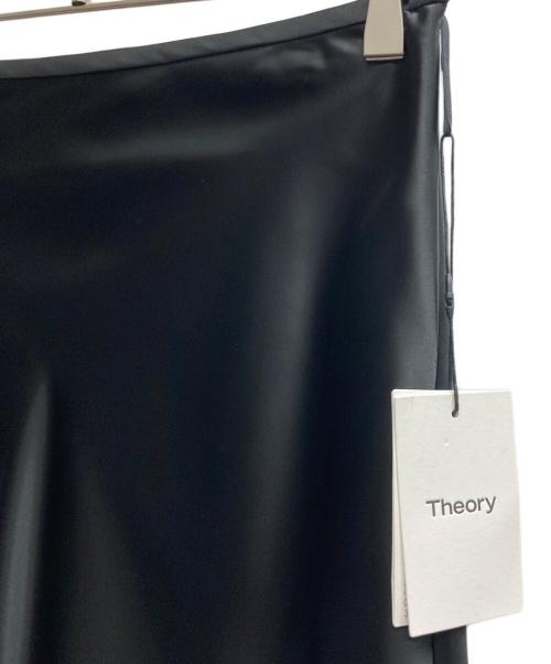 theory（セオリー）theory (セオリー) FLUID SATIN CL MIDI SK ブラック サイズ:S 未使用品の古着・服飾アイテム