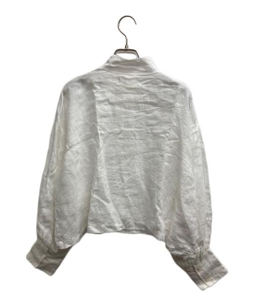 SETTO（セット）SETTO (セット) LINEN OKKAKE SHIRTS BS ホワイト サイズ:Freeの古着・服飾アイテム