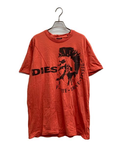 DIESEL（ディーゼル）DIESEL (ディーゼル) プリントTシャツ レッド サイズ:XLの古着・服飾アイテム