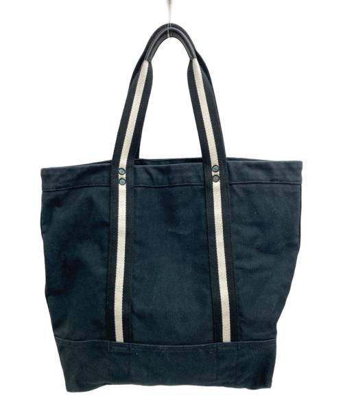 POLO RALPH LAUREN（ポロ・ラルフローレン）POLO RALPH LAUREN (ポロ・ラルフローレン) キャンバストートバッグ ブラックの古着・服飾アイテム