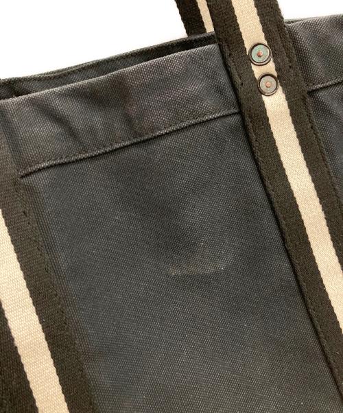 POLO RALPH LAUREN（ポロ・ラルフローレン）POLO RALPH LAUREN (ポロ・ラルフローレン) キャンバストートバッグ ブラックの古着・服飾アイテム