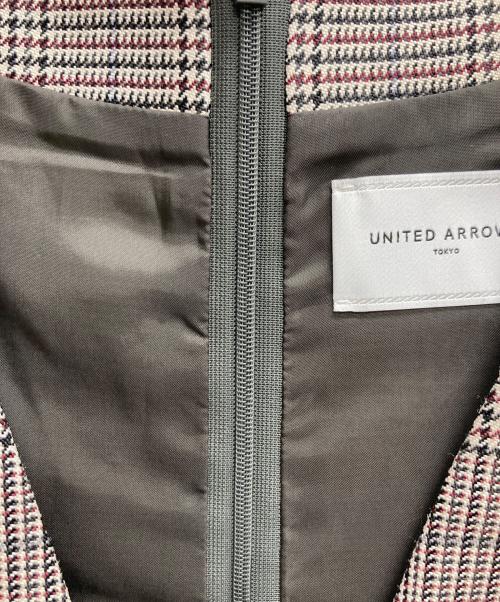 UNITED ARROWS TOKYO（ユナイテッドアローズトウキョウ）UNITED ARROWS TOKYO (ユナイテッドアローズトウキョウ) Iラインジャンパースカート グレー サイズ:36の古着・服飾アイテム