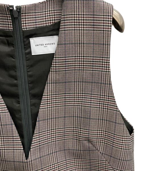 UNITED ARROWS TOKYO（ユナイテッドアローズトウキョウ）UNITED ARROWS TOKYO (ユナイテッドアローズトウキョウ) Iラインジャンパースカート グレー サイズ:36の古着・服飾アイテム