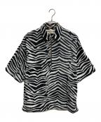 INSCRIREアンスクリア）の古着「Zebra Pile Pullover」｜ホワイト×ブラック