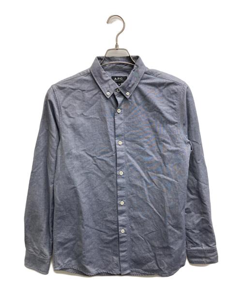 A.P.C.（アーペーセー）A.P.C. (アーペーセー) ボタンダウンシャツ ネイビー サイズ:XSの古着・服飾アイテム