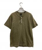 MACKINTOSH LONDONマッキントッシュ ロンドン）の古着「ヘンリーネックカットソー」｜カーキ