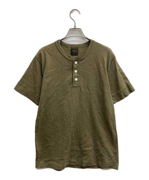 MACKINTOSH LONDON（マッキントッシュ ロンドン）MACKINTOSH LONDON (マッキントッシュ ロンドン) ヘンリーネックカットソー カーキ サイズ:Mの古着・服飾アイテム