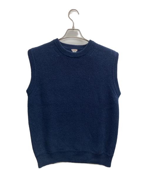 filmelange（フィルメランジェ）filmelange (フィルメランジェ) GEOFFニットベスト ネイビー サイズ:3の古着・服飾アイテム