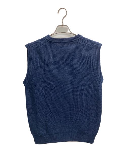 filmelange（フィルメランジェ）filmelange (フィルメランジェ) GEOFFニットベスト ネイビー サイズ:3の古着・服飾アイテム