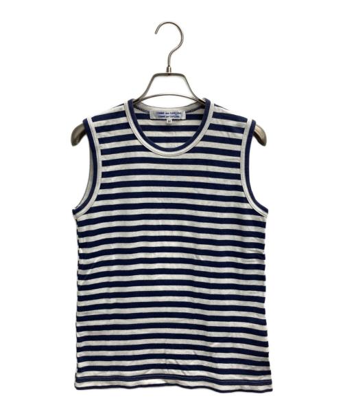 COMME des GARCONS COMME des GARCONS（コムデギャルソン コムデギャルソン）COMME des GARCONS COMME des GARCONS (コムデギャルソン コムデギャルソン) ノースリーブカットソー ホワイト サイズ:Mの古着・服飾アイテム