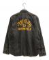 RRL (ダブルアールエル) エンブロイダリー デニム ワークシャツ ブラウン サイズ:L 未使用品：23000円