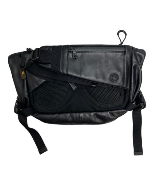BROSKI&SUPPLY（ブロスキーアンドサプライ）BROSKI&SUPPLY (ブロスキーアンドサプライ) レザーボディーバッグ ブラックの古着・服飾アイテム