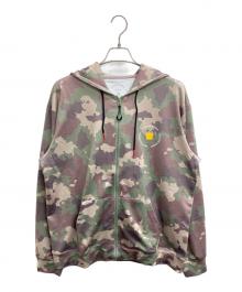 F//H（エフエイチ）の古着「FREELY CIRCLE LOGO RASH ZIP HOODIE」｜カーキ