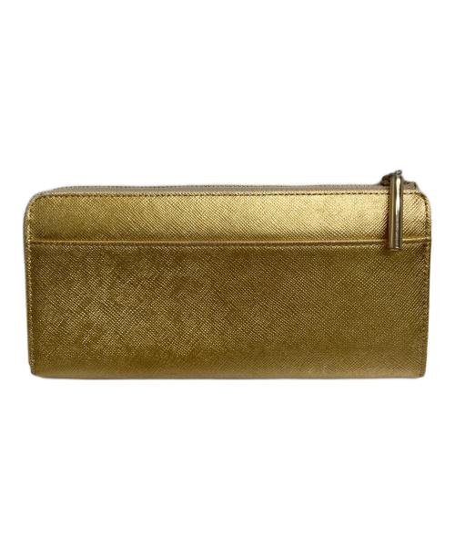 LANVIN en Bleu（ランバンオンブルー）LANVIN en Bleu (ランバンオンブルー) L字ロングウォレット ゴールドの古着・服飾アイテム