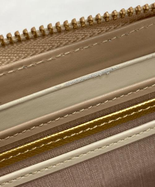 LANVIN en Bleu（ランバンオンブルー）LANVIN en Bleu (ランバンオンブルー) L字ロングウォレット ゴールドの古着・服飾アイテム