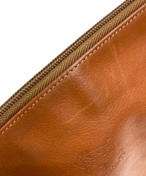 IL BISONTE（イル ビゾンテ）IL BISONTE (イル ビゾンテ) レザーワンショルダーバッグ ブラウンの古着・服飾アイテム