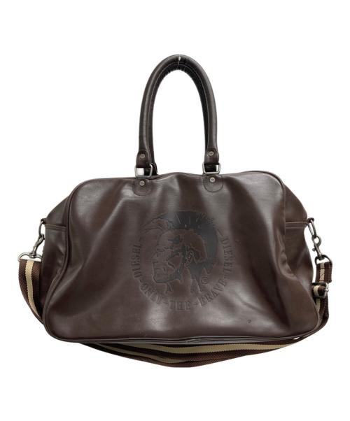 DIESEL（ディーゼル）DIESEL (ディーゼル) ブレイブマン2WAYボストンバッグ ブラウンの古着・服飾アイテム