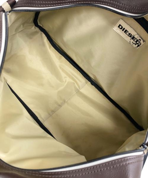 DIESEL（ディーゼル）DIESEL (ディーゼル) ブレイブマン2WAYボストンバッグ ブラウンの古着・服飾アイテム