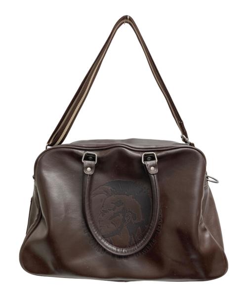 DIESEL（ディーゼル）DIESEL (ディーゼル) ブレイブマン2WAYボストンバッグ ブラウンの古着・服飾アイテム