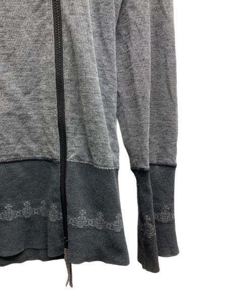 Vivienne Westwood RED LABEL（ヴィヴィアンウエストウッドレッドレーベル）Vivienne Westwood RED LABEL (ヴィヴィアンウエストウッドレッドレーベル) ジップパーカー グレー サイズ:Ｍの古着・服飾アイテム