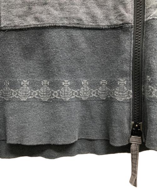 Vivienne Westwood RED LABEL（ヴィヴィアンウエストウッドレッドレーベル）Vivienne Westwood RED LABEL (ヴィヴィアンウエストウッドレッドレーベル) ジップパーカー グレー サイズ:Ｍの古着・服飾アイテム