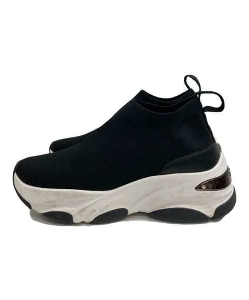 +DIANA（プラスダイアナ）+diana (プラスダイアナ) 厚底ソックススニーカー ブラック サイズ:24の古着・服飾アイテム