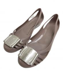 Salvatore Ferragamo（サルヴァトーレ フェラガモ）の古着「ヴァラリボンラバーパンプス」｜ラベンダー