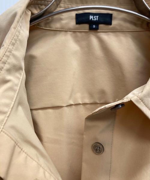 PLST（プラステ）PLST (プラステ) タイプライターワイドシャツ ブラウン サイズ:Sの古着・服飾アイテム
