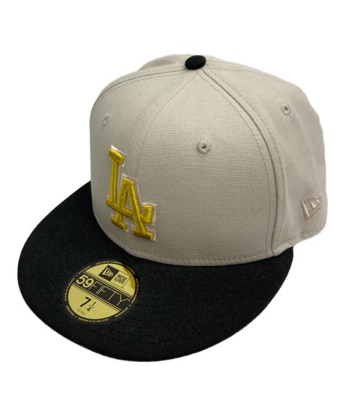 New Era（ニューエラ）New Era (ニューエラ) Two Tone Stone キャップ ベージュ×ブラック サイズ:7 1/4の古着・服飾アイテム