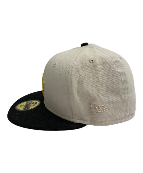 New Era（ニューエラ）New Era (ニューエラ) Two Tone Stone キャップ ベージュ×ブラック サイズ:7 1/4の古着・服飾アイテム