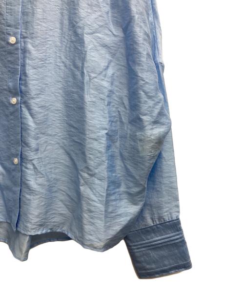 PLST（プラステ）PLST (プラステ) シアークロップドシャツ ブルー サイズ:S 未使用品の古着・服飾アイテム