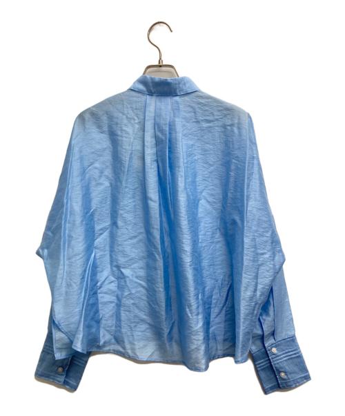 PLST（プラステ）PLST (プラステ) シアークロップドシャツ ブルー サイズ:S 未使用品の古着・服飾アイテム