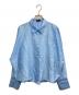 PLST（プラステ）の古着「シアークロップドシャツ」｜ブルー