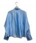 PLST (プラステ) シアークロップドシャツ ブルー サイズ:S 未使用品：5000円