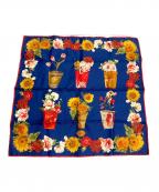 GUCCIグッチ）の古着「シルクミニスカーフ」｜ネイビー