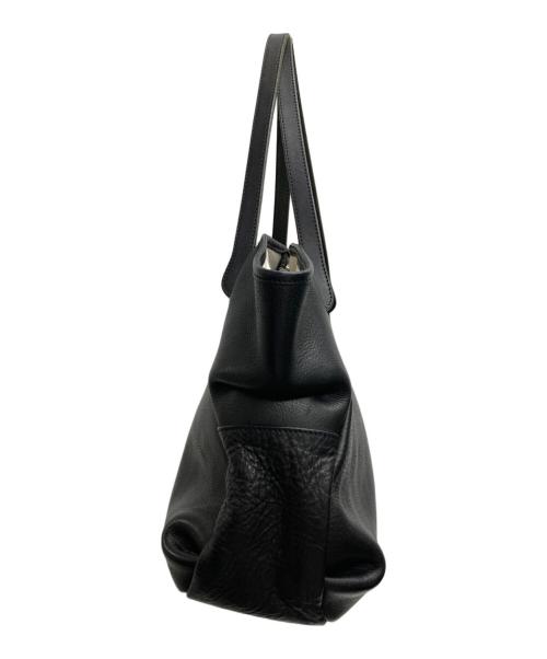 Ense（アンサ）Ense (アンサ) レザートートバッグM ブラックの古着・服飾アイテム