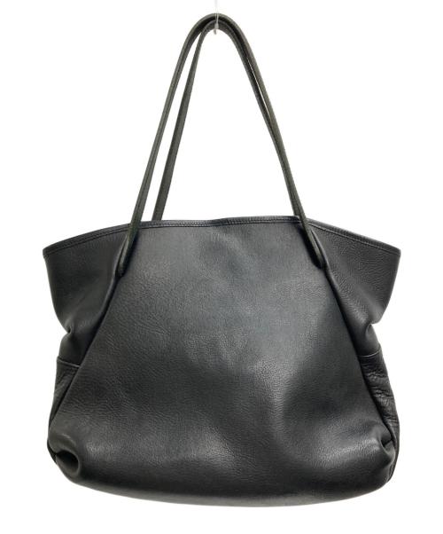 Ense（アンサ）Ense (アンサ) レザートートバッグM ブラックの古着・服飾アイテム